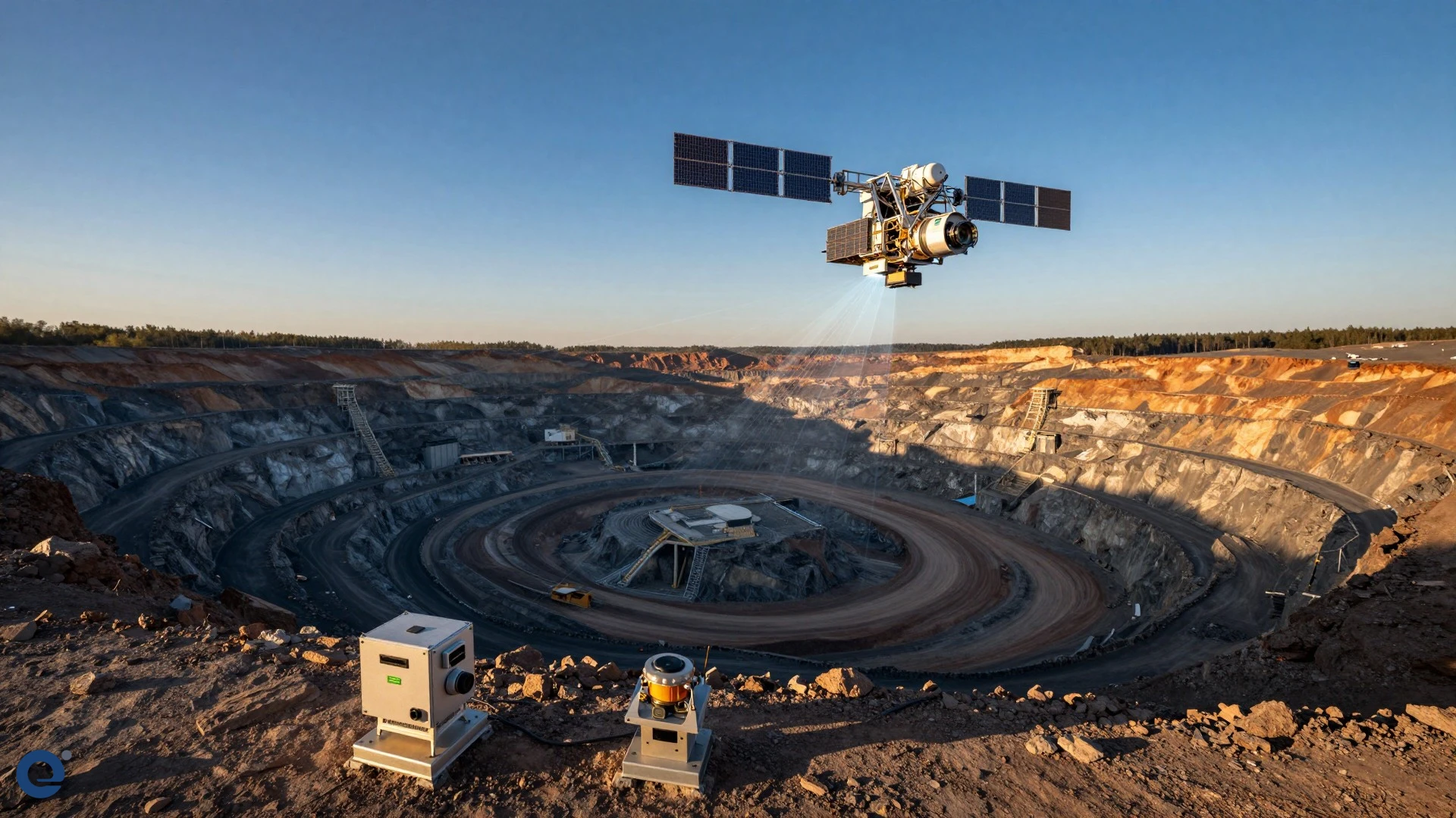 Optimizing geological exploration and mining with satellite technology